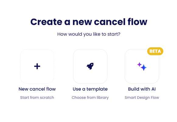 Create a new cancel flow