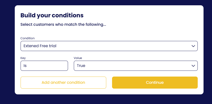 Using the custom attribute as a flow condition.